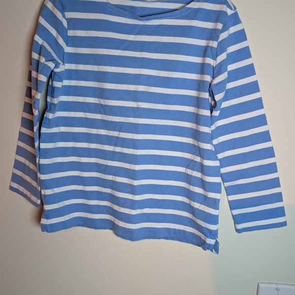 J. Crew Crew Cuts Blue and White Striped Kids Shirt - Picture 2 of 8